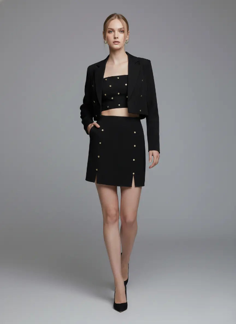 Crystal Short Blazer Moniique Brand