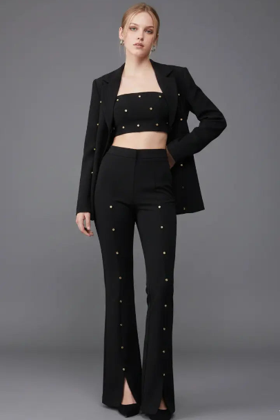 Crystal High Waist Pants Moniique Brand