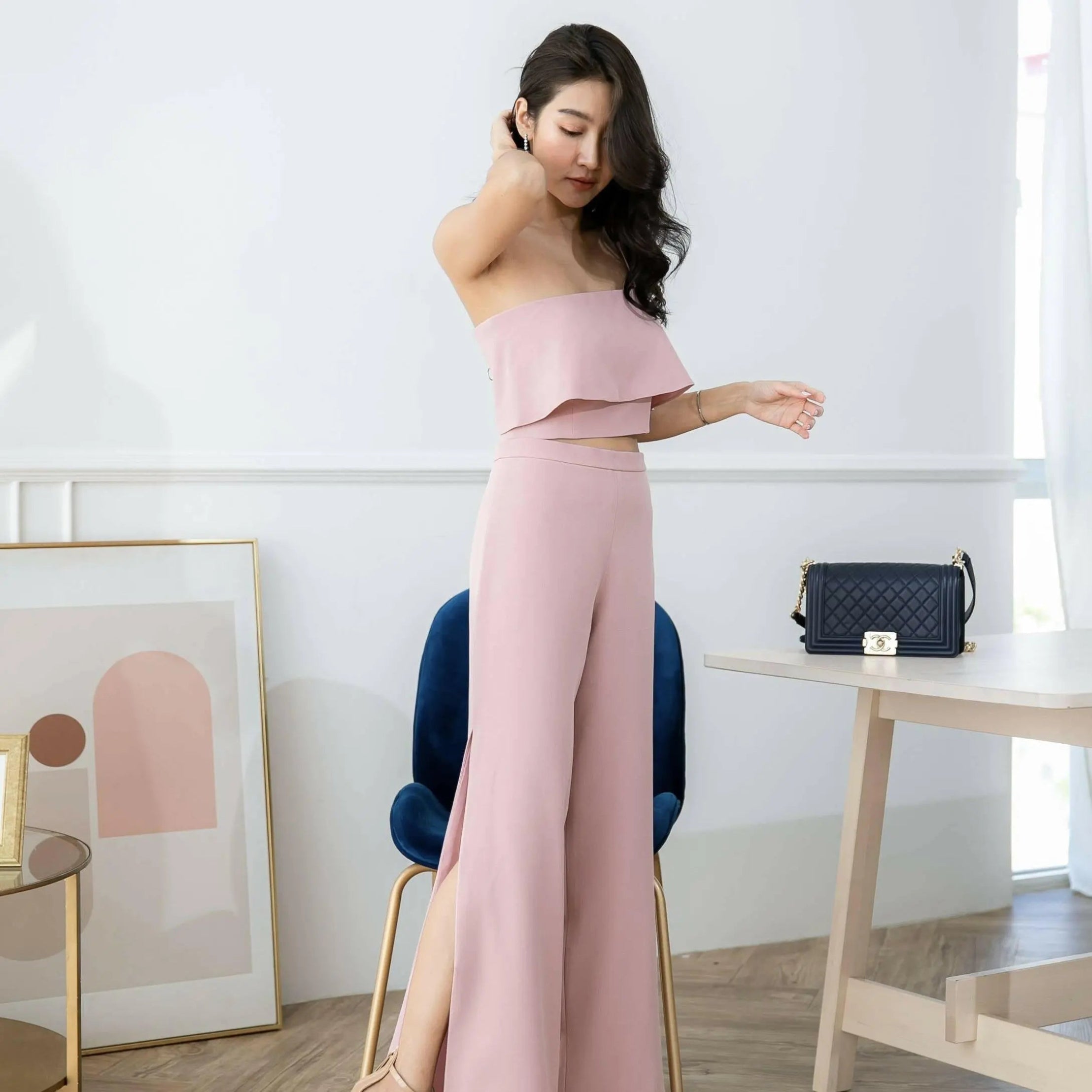 Paulene Crop Top & Ally High-Waist Pants Moniique Brand