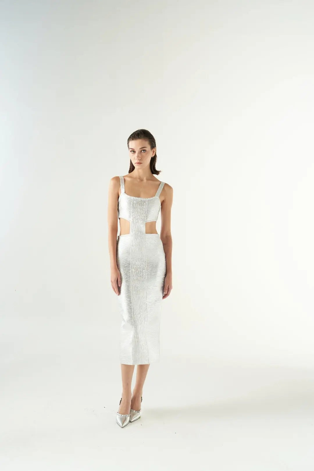 Kendall Dress Metallic Bandage