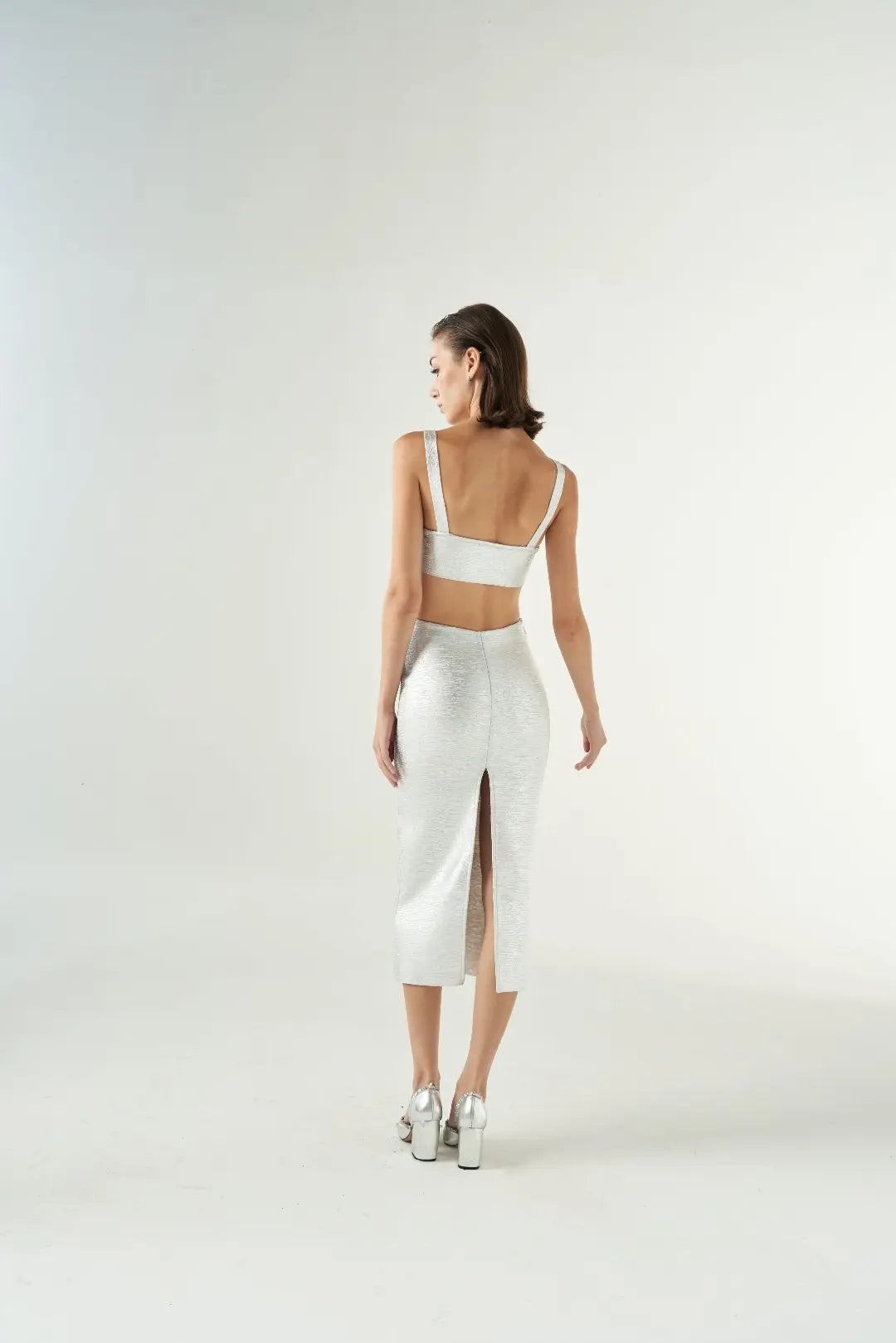 Kendall Dress Metallic Bandage