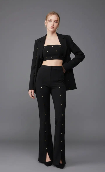 Crystal High Waist Pants Moniique Brand
