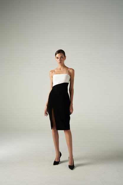 Olesya Dress Black/White