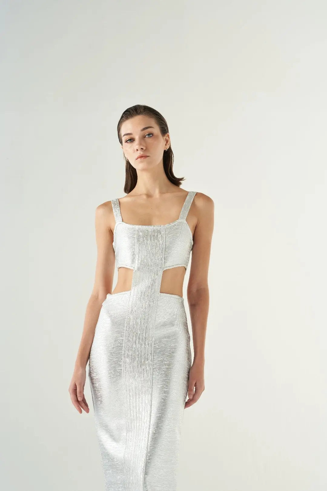 Kendall Dress Metallic Bandage